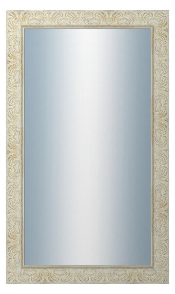 DANTIK - Zarámované zrcadlo - rozměr s rámem cca 60x100 cm z lišty PRAHA bílá (2930)