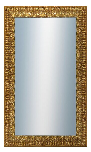 DANTIK - Zarámované zrcadlo - rozměr s rámem cca 60x100 cm z lišty ZVRATNÁ zdobná zlatá (2888)