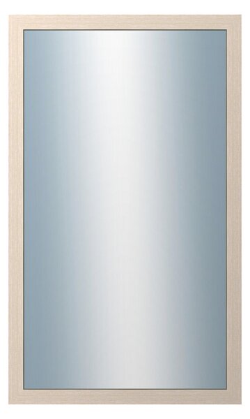 DANTIK - Zarámované zrcadlo - rozměr s rámem cca 60x100 cm z lišty 4020 bílá prodřená (2766)