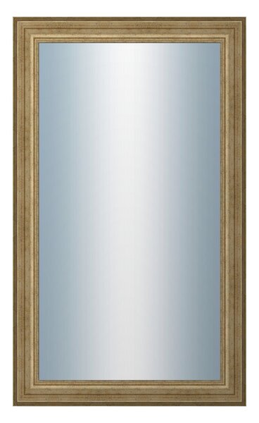 DANTIK - Zarámované zrcadlo - rozměr s rámem cca 60x100 cm z lišty HRAD stříbrná patina (2823)