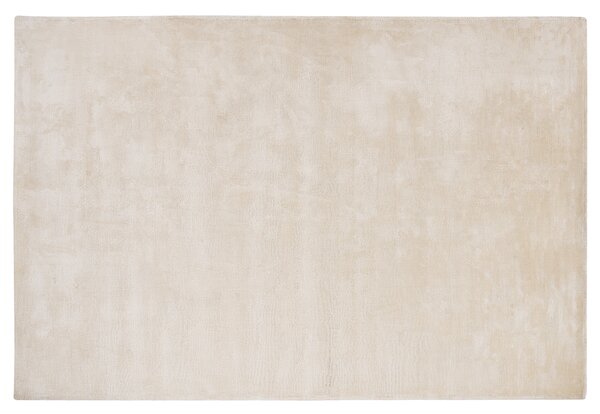 Viskózový koberec 140 x 200 cm světle béžový GESI II