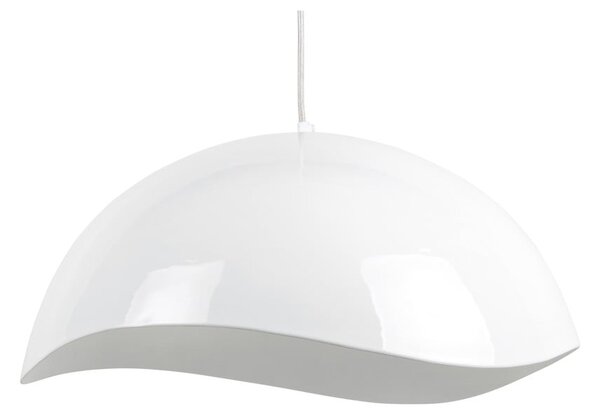Bílé závěsné svítidlo s kovovým stínidlem ø 50 cm Waved – Leitmotiv