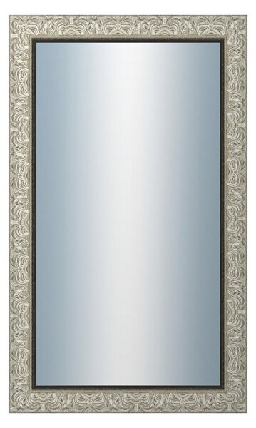 DANTIK - Zarámované zrcadlo - rozměr s rámem cca 60x100 cm z lišty PRAHA stříbrná (2751)