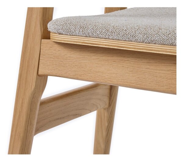 Jídelní židle v béžovo-přírodní barvě Livo – Unique Furniture