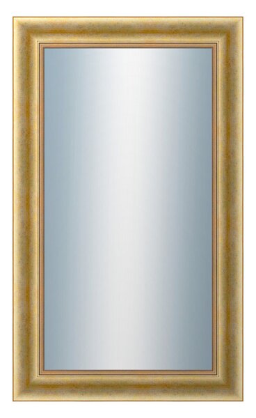 DANTIK - Zarámované zrcadlo - rozměr s rámem cca 60x100 cm z lišty KŘÍDLO velké zlaté patina (2772)