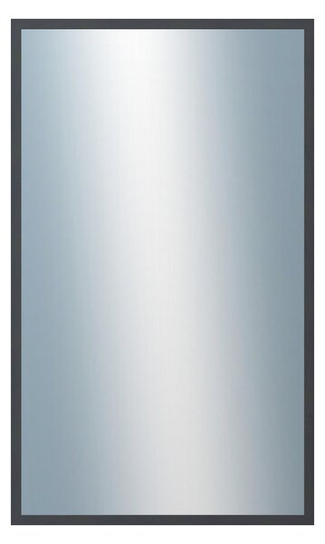 DANTIK - Zarámované zrcadlo - rozměr s rámem cca 60x100 cm z lišty KASETTE šedá (2758)