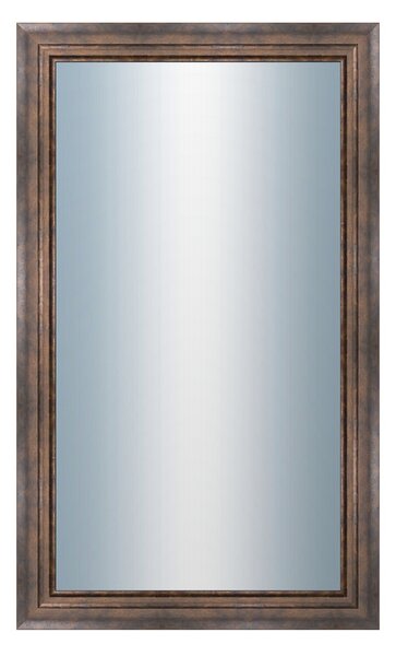 DANTIK - Zarámované zrcadlo - rozměr s rámem cca 60x100 cm z lišty TRITON široký měď antik (2951)