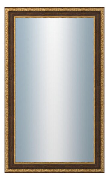 DANTIK - Zarámované zrcadlo - rozměr s rámem cca 60x100 cm z lišty KLASIK hnědá (3004)