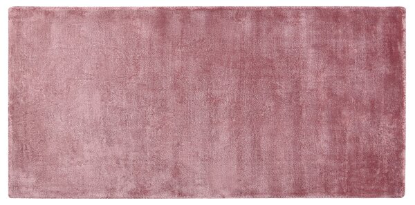 Viskózový koberec 80 x 150 cm růžový GESI II
