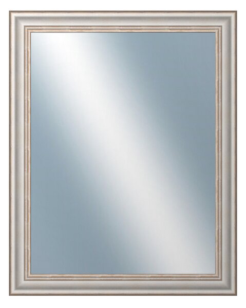 DANTIK - Zarámované zrcadlo - rozměr s rámem cca 40x50 cm z lišty TOULON bílá velká (2665)