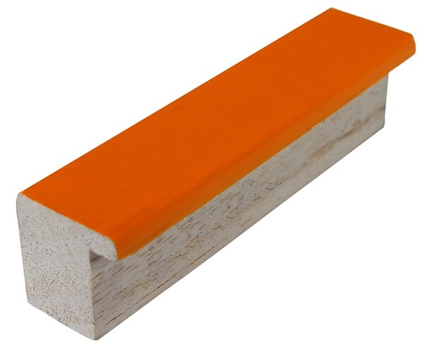 DANTIK - Zarámované zrcadlo - rozměr s rámem cca 40x50 cm z lišty PASTELKA oranžová rovná (2563)