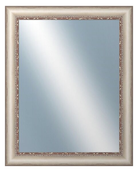 Zrcadlo v rámu Dantik 40x50cm z lišty PROVENCE bílá (2652)