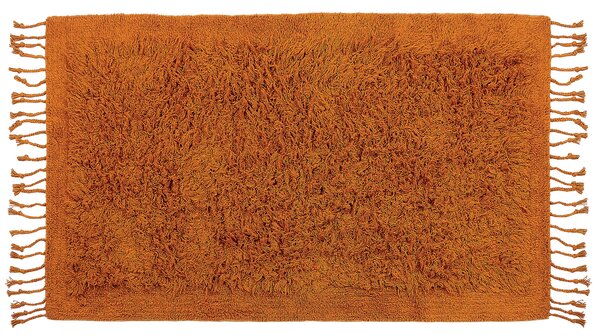 Bavlněný koberec 80 x 150 cm oranžový BITLIS