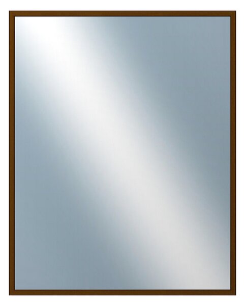DANTIK - Zarámované zrcadlo - rozměr s rámem cca 40x50 cm z lišty Hliník hnědá | P269-211 (7269211)