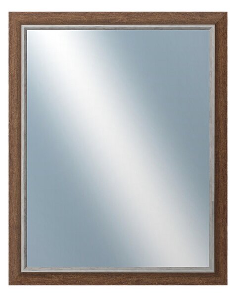 DANTIK - Zarámované zrcadlo - rozměr s rámem cca 40x50 cm z lišty TAIGA hnědá (3107)