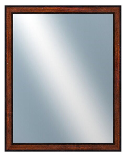 DANTIK - Zarámované zrcadlo - rozměr s rámem cca 40x50 cm z lišty CASTAGNO hnědá (396)