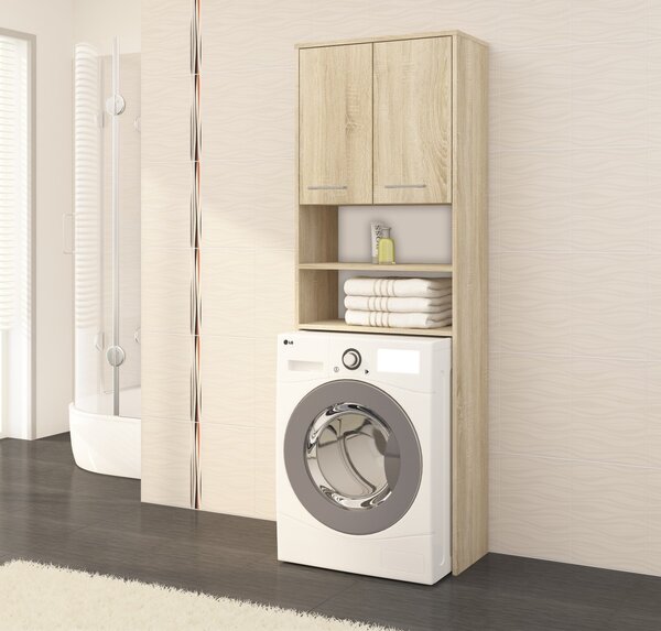 Ak furniture Koupelnová skříňka nad pračku Fin dub sonoma