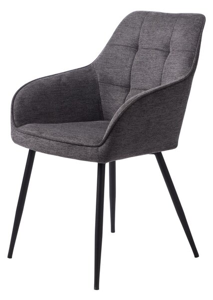Tmavě šedá jídelní židle Nolan – Unique Furniture