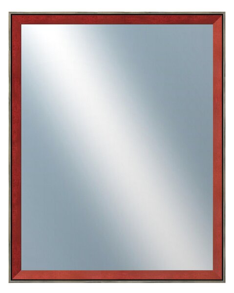 DANTIK - Zarámované zrcadlo - rozměr s rámem cca 40x50 cm z lišty Inclinata colori červená (3136)