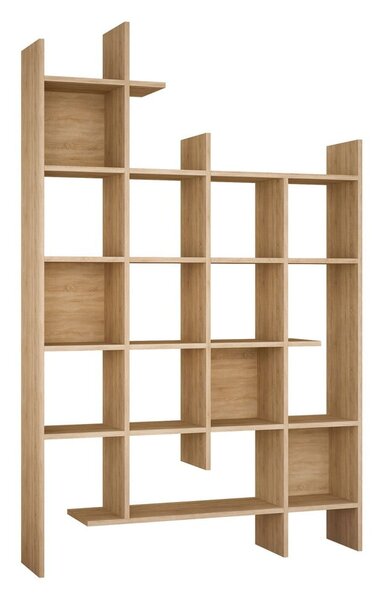 Knihovna v dekoru dubu v přírodní barvě 122x188 cm Manco – Kalune Design