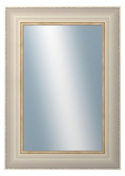 DANTIK - Zarámované zrcadlo - rozměr s rámem cca 50x70 cm z lišty GREECE bílá (2639)