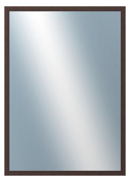 DANTIK - Zarámované zrcadlo - rozměr s rámem cca 50x70 cm z lišty KASETTE hnědá (2757)