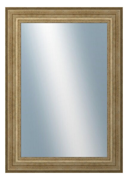 DANTIK - Zarámované zrcadlo - rozměr s rámem cca 50x70 cm z lišty HRAD stříbrná patina (2823)