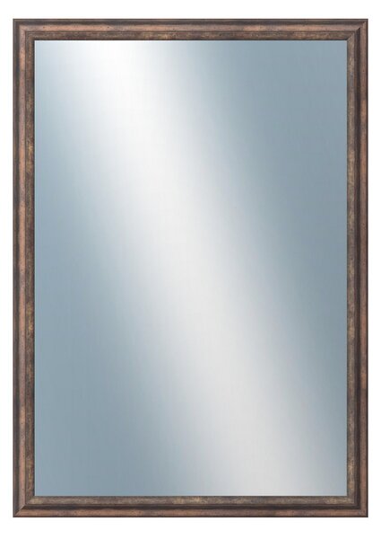 DANTIK - Zarámované zrcadlo - rozměr s rámem cca 50x70 cm z lišty TRITON měď antik (2141)