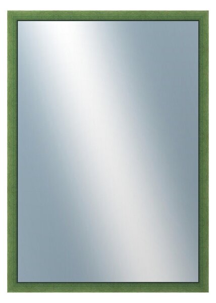DANTIK - Zarámované zrcadlo - rozměr s rámem cca 50x70 cm z lišty BOX zelená mořená (1751)