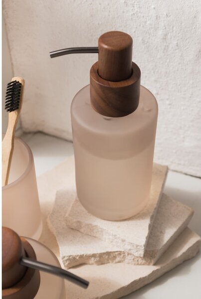 Béžový skleněný dávkovač mýdla 280 ml Modest – Mette Ditmer Denmark