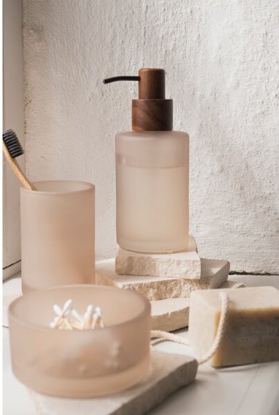 Béžový skleněný dávkovač mýdla 280 ml Modest – Mette Ditmer Denmark