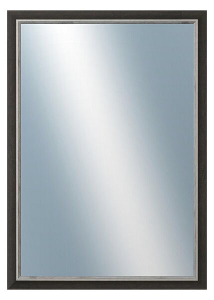 DANTIK - Zarámované zrcadlo - rozměr s rámem cca 50x70 cm z lišty TAIGA černá (3108)
