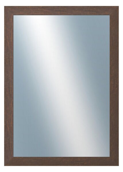 DANTIK - Zarámované zrcadlo - rozměr s rámem cca 50x70 cm z lišty RETRO hnědá (3144)