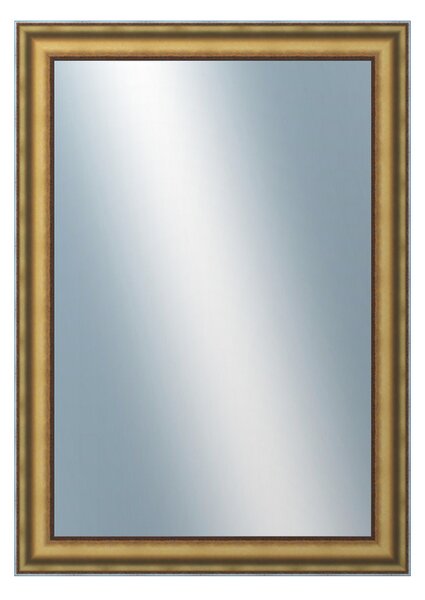 DANTIK - Zarámované zrcadlo - rozměr s rámem cca 50x70 cm z lišty DOPRODEJ|METAL AU prohlá velká (3022)