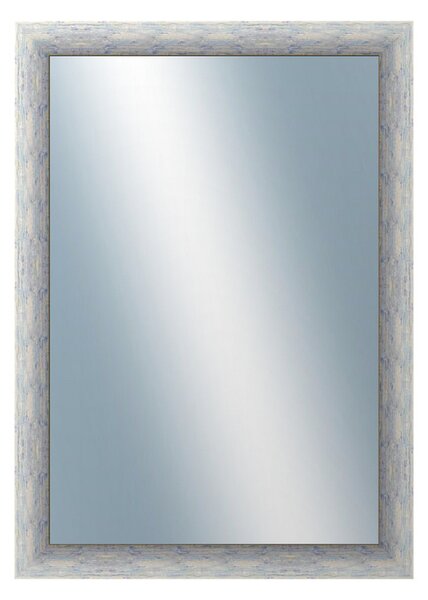 DANTIK - Zarámované zrcadlo - rozměr s rámem cca 50x70 cm z lišty PAINT modrá velká (2963)