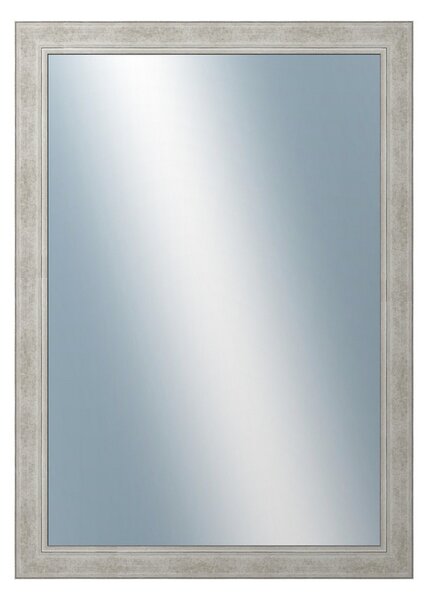 DANTIK - Zarámované zrcadlo - rozměr s rámem cca 50x70 cm z lišty ANDRÉ velká stříbrná (3157)