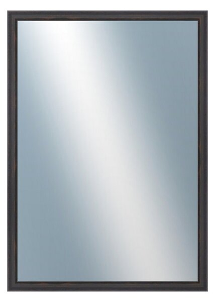 DANTIK - Zarámované zrcadlo - rozměr s rámem cca 50x70 cm z lišty DELFINO hnědá (2899)