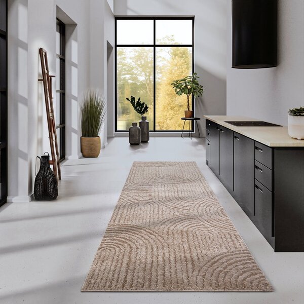Béžový běhoun 80x240 cm Chappe Beige – Elle Decoration