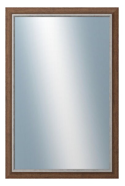 DANTIK - Zarámované zrcadlo - rozměr s rámem cca 40x60 cm z lišty TAIGA hnědá (3107)