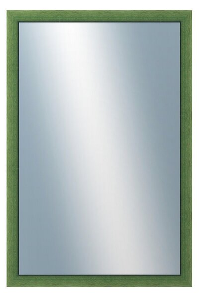 DANTIK - Zarámované zrcadlo - rozměr s rámem cca 40x60 cm z lišty BOX zelená mořená (1751)