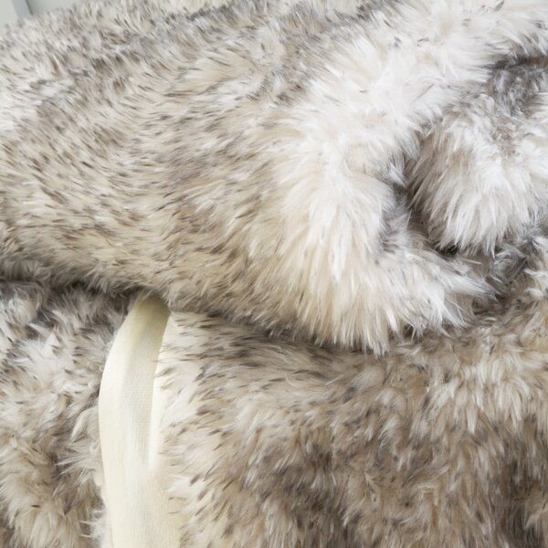 Šedá deka z umělé kožešiny 130x170 cm Arctic Fox – Catherine Lansfield