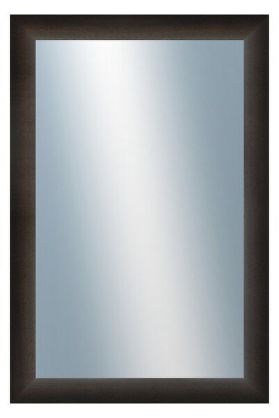 DANTIK - Zarámované zrcadlo - rozměr s rámem cca 40x60 cm z lišty LEDVINKA tmavě hnědá (1442)