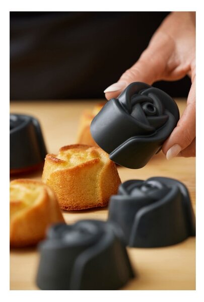 Silikonové formy na pečení muffinů v sadě 6 ks Rose – Blomsterbergs