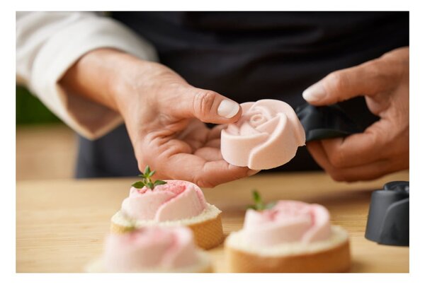 Silikonové formy na pečení muffinů v sadě 6 ks Rose – Blomsterbergs