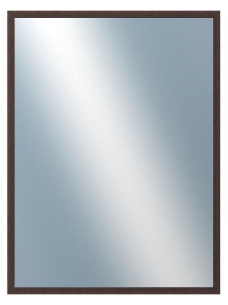 DANTIK - Zarámované zrcadlo - rozměr s rámem cca 60x80 cm z lišty KASETTE hnědá (2757)