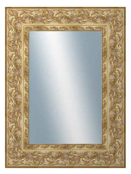 DANTIK - Zarámované zrcadlo - rozměr s rámem cca 60x80 cm z lišty KŘÍDLO zdobné zlaté (2890)