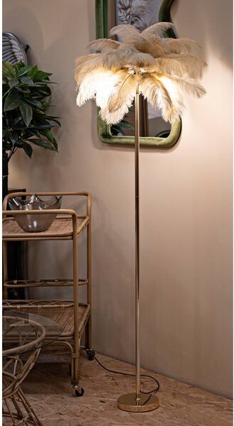 Stojací lampa ve zlaté barvě (výška 160 cm) Palm – Mauro Ferretti