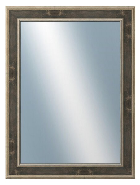 DANTIK - Zarámované zrcadlo - rozměr s rámem cca 60x80 cm z lišty TOOTH zlato černá (2780)