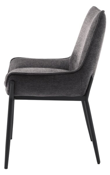 Tmavě šedá jídelní židle Calgary – Unique Furniture