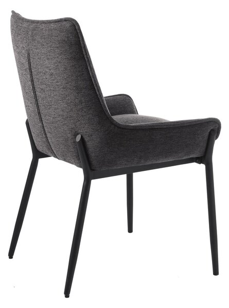 Tmavě šedá jídelní židle Calgary – Unique Furniture